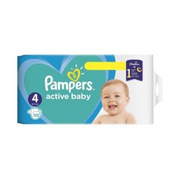 Scutece Pampers Active Baby Nr 4, 9-14 kg, 132 de bucati