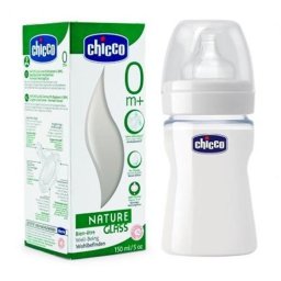 Biberon anticolici Chicco sticla Nature glass tetina silicon 150 ml