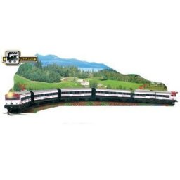 Tren pasageri electric cu diorama Pequetren