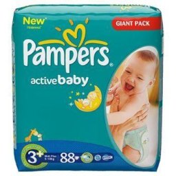 Scutece Active Baby Midi Pampers Nr 3+ 88buc