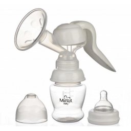 Pompa de san manuala Minut baby cu biberon si tetina