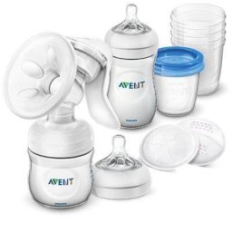 Set de alaptare cu pompa de san manuala Comfort Philips Avent SCD221/00