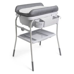 Cadita cu masa de infasat, Chicco, Graphite Melange
