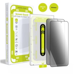 Screen Guard Privacy with easy applicator, 2 pack - iPhone 16