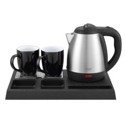 Set fierbator electric AD 1354, 1500 W, 1.2 l, Argintiu/Negru