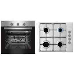 Cuptor + plita incorporabila SAMUS-ONL50, 2200 W, 56 l, Negru