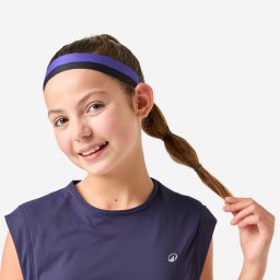 Set de 2 bentițe subțiri sport Negru-Verde Fete