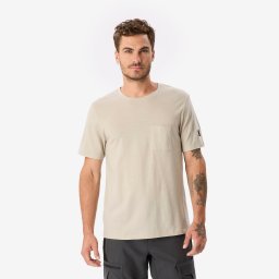 Tricou 100 % lână merinos, Merino 100% bej, bărbați