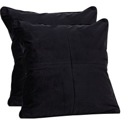 Set 2 FETE de perna cu fermoar Hiko COMFY catifea neagra