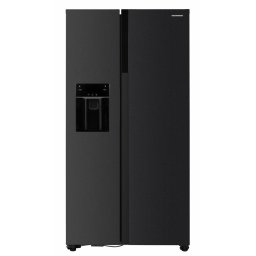 Frigider side by side Heinner HSBS-HM513NFIMDXE++, Full No frost, Compresor Inverter, Dozator de apa si gheata, Clasa energetica: E, Display LED cu control touch, Capacitate totala: 513L, Lumina LED, Functie Smart, Functie ECO, Super Cooling, Super Freezi