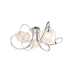 Globo - Sticlă de schimb albă pentru lustră LILLY E14