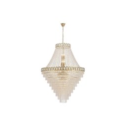 Searchlight 1711-102SB - Candelabru cu lanț LOUIS PHILLIPE, 28 x E14, 60W, 230V