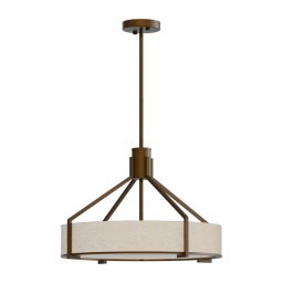 Open Design OR85648 - Lustră pe tijă DORETTO, 4xE27/15W/230V, Ø 50 cm, maro/bej