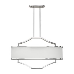 Open Design OR84849 - Lustră pe tijă GERDO OVALE 6xE14/12W/230V crom lucios/alb