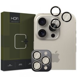 Folie de protectie Camera Spate HOFI CamRing PRO+ pentru Apple iPhone 17 Pro / 16 Pro Max / 16 Pro, Sticla Securizata, Gri