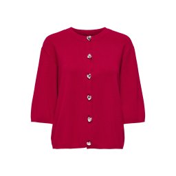 ONLY Jachetă Onlmaisie 2/4 O-Neck Knt 15364920 19-1757 TCX barbados cherry