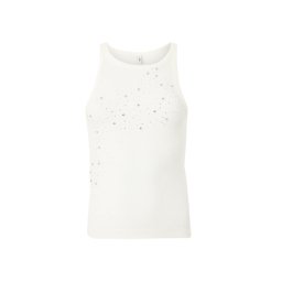 ONLY Top Onlfiliz Life S/L Stone Tank Box 15368917 11-4201 TCX cloud dancer