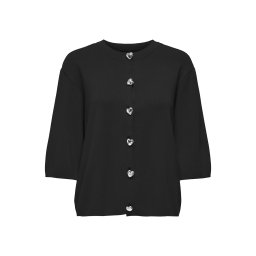 ONLY Jachetă Onlmaisie 2/4 O-Neck Knt 15364920 C-N10 black