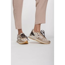 Sneakers Damă Anekke 42390-331 - Design Artistic Bej/Auriu