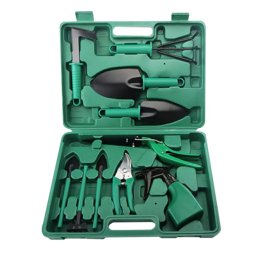 Trusa 10 piese unelte de gradinarit VERDE