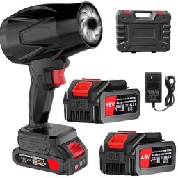 Suflanta portabila cu 2 acumulatori de 48V culoare negru