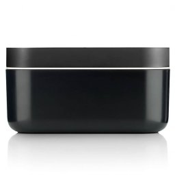 Cutie pentru cuburi de gheata si recipient de depozitare Lekue 1010241, 132 cuburi, -20/+80 °C, Bază goala pentru a preveni condensul, Negru