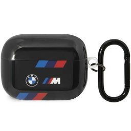 Husa BMW BMAP222SOTK AirPods Pro 2 gen cover black/black Tricolor Stripes