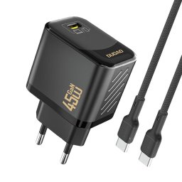 Incarcator de retea A28C_Black GaN Wall Charger + USB-C Cable 45W Black