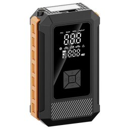 Baterie externa 8000mAh cu Starter Auto si Compresor, Negru
