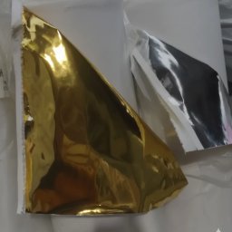 Material tip piele ecologica cu efect metalic lucios , auriu argintiu, pentru tapiterie
