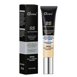 Fond de Ten BB Cream cu SPF50, 02 Natural - Waterproof, Long Lasting, Full Coverage, O'cheal