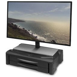 ACT CONNECTIVITY AC8215 Monitor stand extra wide with two drawers adjustable height
