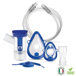Kit accesorii Flaem RF8 Full pentru aparate de aerosoli, masca copii si adulti, pahar de...