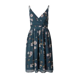 ABOUT YOU Rochie de vară 'Valentina' ciocolatiu / verde închis / roz pudră / alb