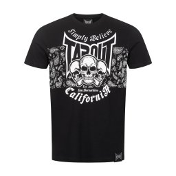 Tapout Tricou 'Adelantos' negru / alb