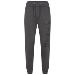 LONSDALE Pantaloni 'Ockle' gri metalic / negru