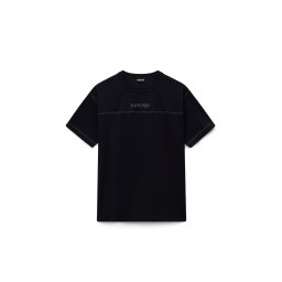 NAPAPIJRI Tricou 'S-Umbra' albastru fumuriu / negru