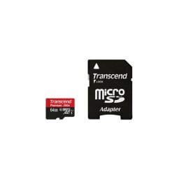 Card memorie Transcend Micro SDXC 64GB Class 10 + Adaptor SD