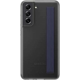 Carcasa Clear Strap Cover pentru SAMSUNG Galaxy S21 FE, EF-XG990CBEGWW, Transparent - Black