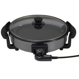 Tigaie electrica multifunctionala Tristar PZ-2963, 1500 W, Termostat detasabil, 30 cm, Negru/Gri