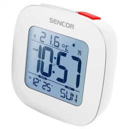 Ceas desteptator cu termometru, Sencor SDC 1200 W, Alb