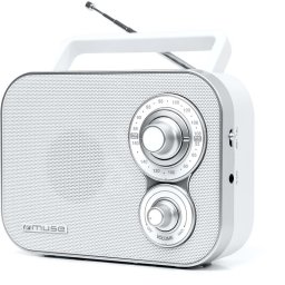 Radio portabil Muse M-51 RW, FM/MW, Boxa frontala, Alb (M-051RW)