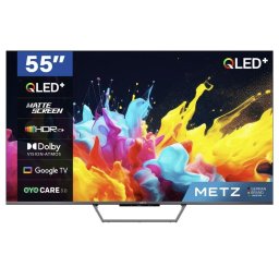 Televizor QLED Metz 139 cm, 55MQE7600, Ultra HD 4K, Smart TV, Google TV, WiFi, CI+