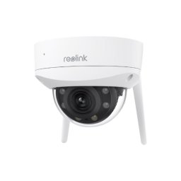 Camera supraveghere exterior Dome wireless WiFi 6 Reolink FullColor W437, 4K, Lumina alba / IR 30m, 2.7-13.5 mm, microfon si difuzor, slot card, vizualizare de pe telefon