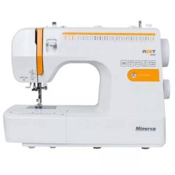Masina De Cusut Electromecanica Minerva NEXT363D 36 Programe 850 Imp/Min 70W White Orange