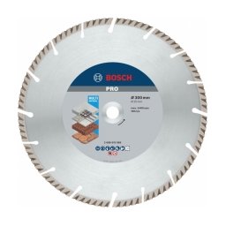 Bosch - PRO Multi Material - Disc diamantat de taiere segmentat, 300x20x3.3 mm, taiere umeda si uscata