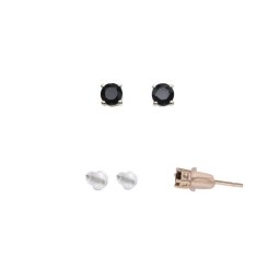 Cercei Onix Negru rotund fatetat 3x3x15 mm cu Argint 925 pentru stabilitate si control emotional – 1 Pereche