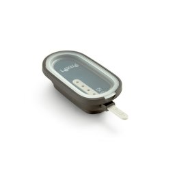 Set 4 forme pentru inghetata pe bat Lekue 1009044, 350 ml, -20°C / +100°C, Capace, Gri