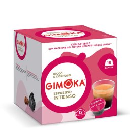 Gimoka Espresso Intenso capsule compatibile Dolce Gusto 16 buc