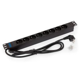 19' PDU 8xNF C61-314,3x1.5mm 2m cable DI